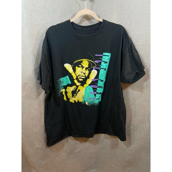 Ice Cube Shirt Adult Extra Large Black Spell Out Pullover Tee Mens - Picture 1 of 9